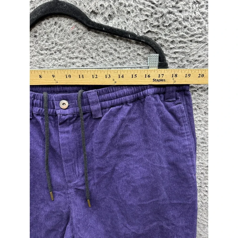 Theories of Atlantis Stamp Lounge Baggy Cord Pants Eggplant Mens Size XL